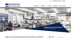 Desktop Screenshot of manseauperron.com